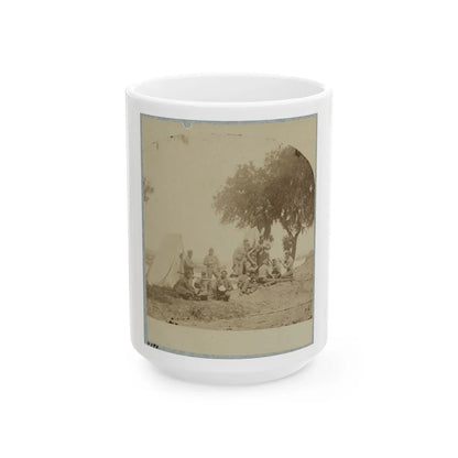 A Confederate Picket Post Near Charleston, S.C., 1861 (U.S. Civil War) White Coffee Mug-15oz-Go Mug Yourself