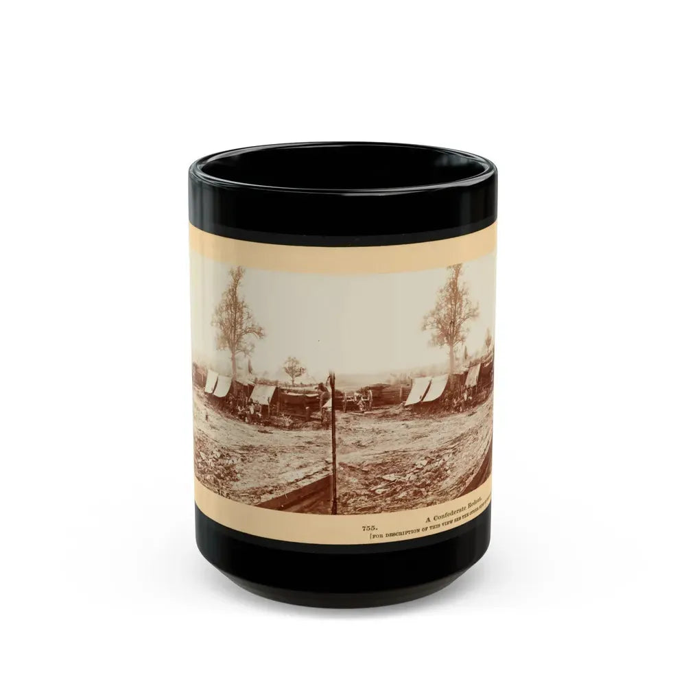 A Confederate Redoubt 001 (U.S. Civil War) Black Coffee Mug 15oz - Go Mug Yourself