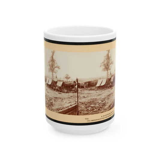 A Confederate Redoubt 001 (U.S. Civil War) White Coffee Mug 15oz - Go Mug Yourself