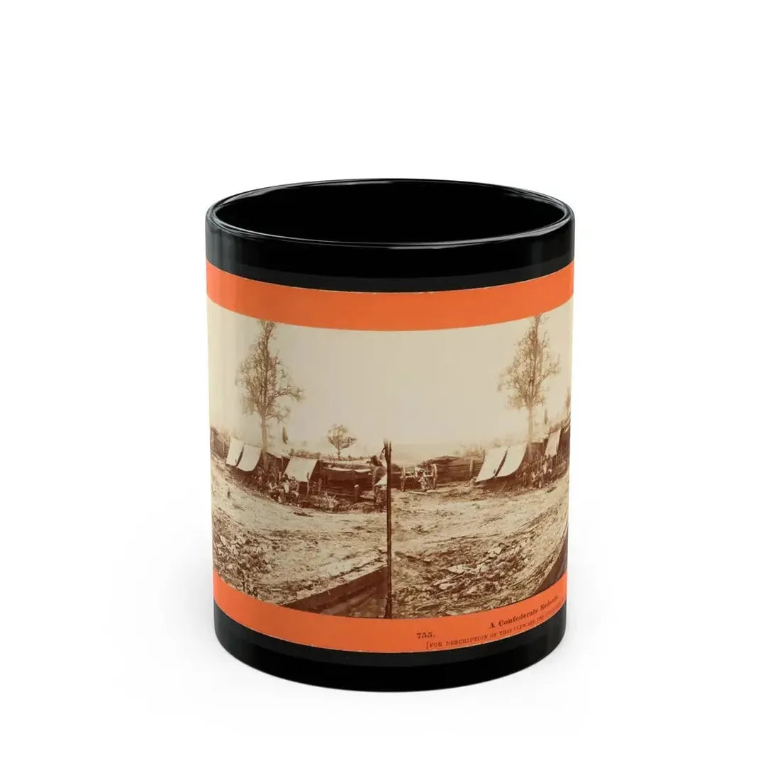 A Confederate Redoubt (U.S. Civil War) Black Coffee Mug 11oz - Go Mug Yourself