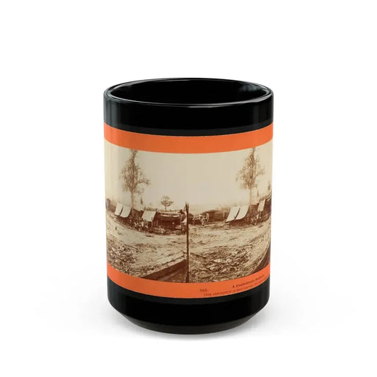 A Confederate Redoubt (U.S. Civil War) Black Coffee Mug 15oz - Go Mug Yourself