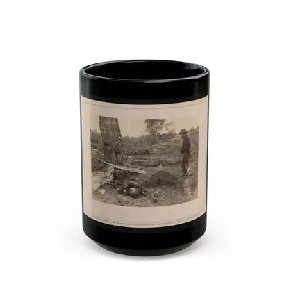 A Contrast! Federal Buried, Rebel Unburied, Where They Fell At The Battle Of Antietam (U.S. Civil War) Black Coffee Mug 15oz - Go Mug Yourself