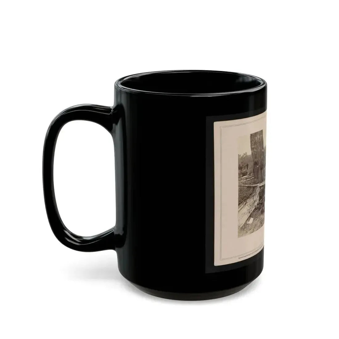A Contrast! Federal Buried, Rebel Unburied, Where They Fell At The Battle Of Antietam (U.S. Civil War) Black Coffee Mug - Go Mug Yourself