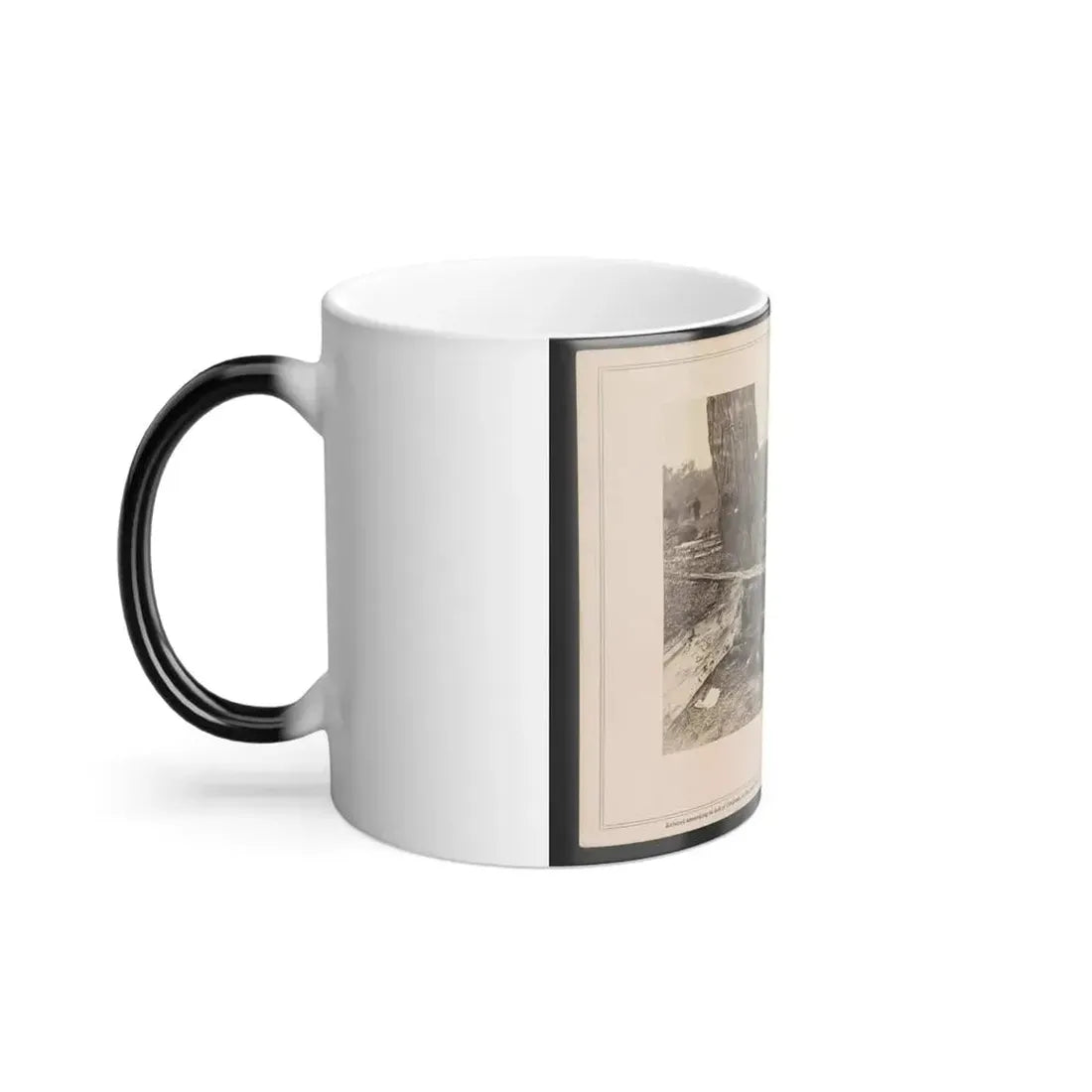 A Contrast! Federal Buried, Rebel Unburied, Where They Fell at the Battle of Antietam (U.S. Civil War) Color Changing Coffee Mug 11oz - Go Mug Yourself