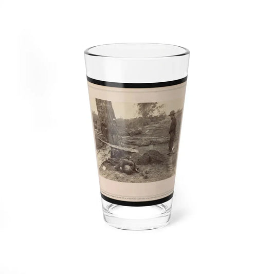 A Contrast! Federal Buried, Rebel Unburied, Where They Fell At The Battle Of Antietam (U.S. Civil War) Pint Glass 16oz 16oz - Go Mug Yourself