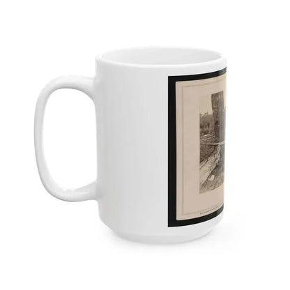 A Contrast! Federal Buried, Rebel Unburied, Where They Fell At The Battle Of Antietam (U.S. Civil War) White Coffee Mug - Go Mug Yourself