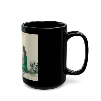 A Conversation, magazine story illustration, circa late 1930s - Black Coffee Mug - Go Mug Yourself