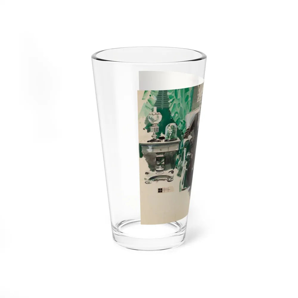 A Conversation, magazine story illustration, circa late 1930s (Magazine Illustration) Pint Glass 16oz-Go Mug Yourself