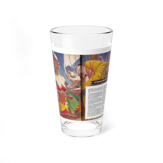 A Corsair Died In Flames, Man Junior, October 1951 (Magazine Illustration) Pint Glass 16oz-16oz-Go Mug Yourself