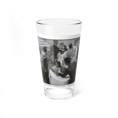 A Counter in the Game (2), Redbook, December 1933 (Magazine Illustration) Pint Glass 16oz-16oz-Go Mug Yourself