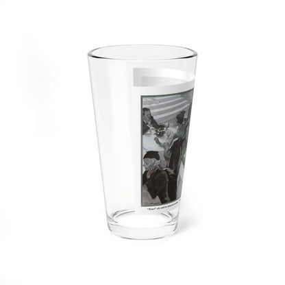 A Counter in the Game (2), Redbook, December 1933 (Magazine Illustration) Pint Glass 16oz-Go Mug Yourself