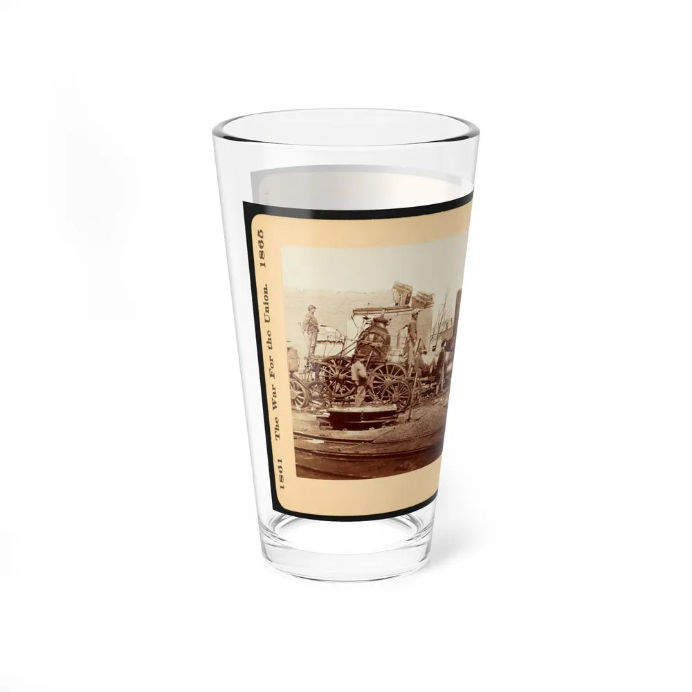 A Crippled Locomotive In Richmond (U.S. Civil War) Pint Glass 16oz-Go Mug Yourself