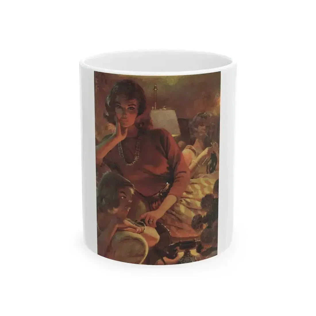 A Cup for Remembrance, Cosmopolitan, February 1962 - White Coffee Mug 11oz - Go Mug Yourself
