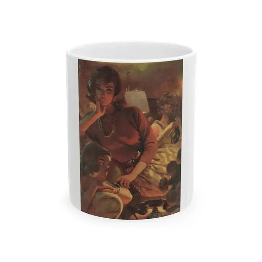A Cup for Remembrance, Cosmopolitan, February 1962 - White Coffee Mug 11oz - Go Mug Yourself