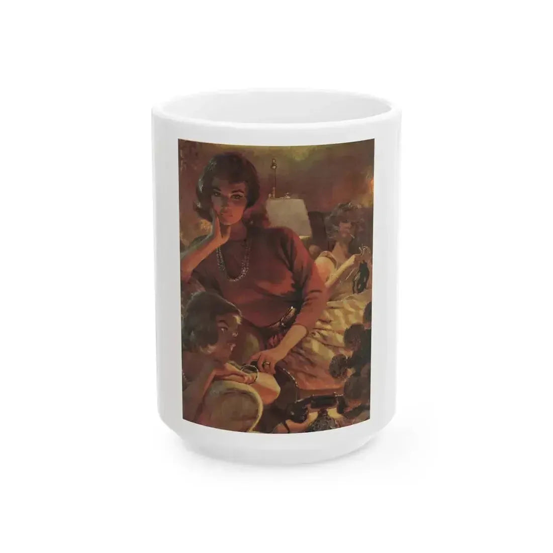 A Cup for Remembrance, Cosmopolitan, February 1962 - White Coffee Mug 15oz - Go Mug Yourself