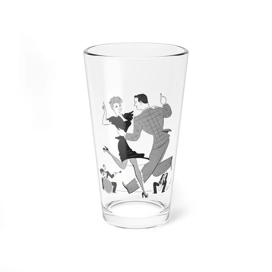 A Dance To March First, 1947 (Magazine Illustration) Pint Glass 16oz-16oz-Go Mug Yourself