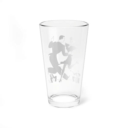 A Dance To March First, 1947 (Magazine Illustration) Pint Glass 16oz-Go Mug Yourself