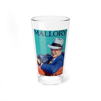 A Dapper Driver for Mallory Hats (Magazine Illustration) Pint Glass 16oz-16oz-Go Mug Yourself