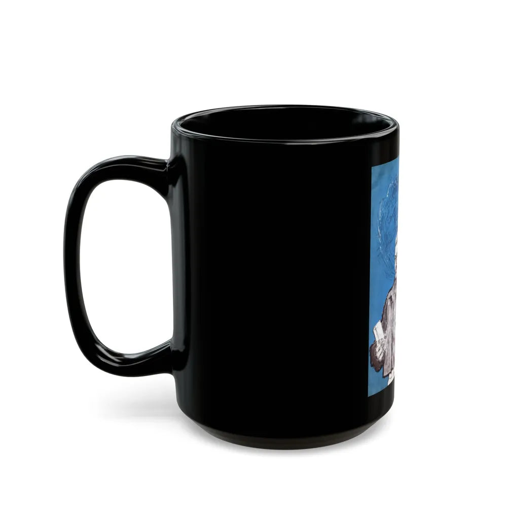 A Dark People Thing, Bluebook for Men, February 1961 - Black Coffee Mug-Go Mug Yourself