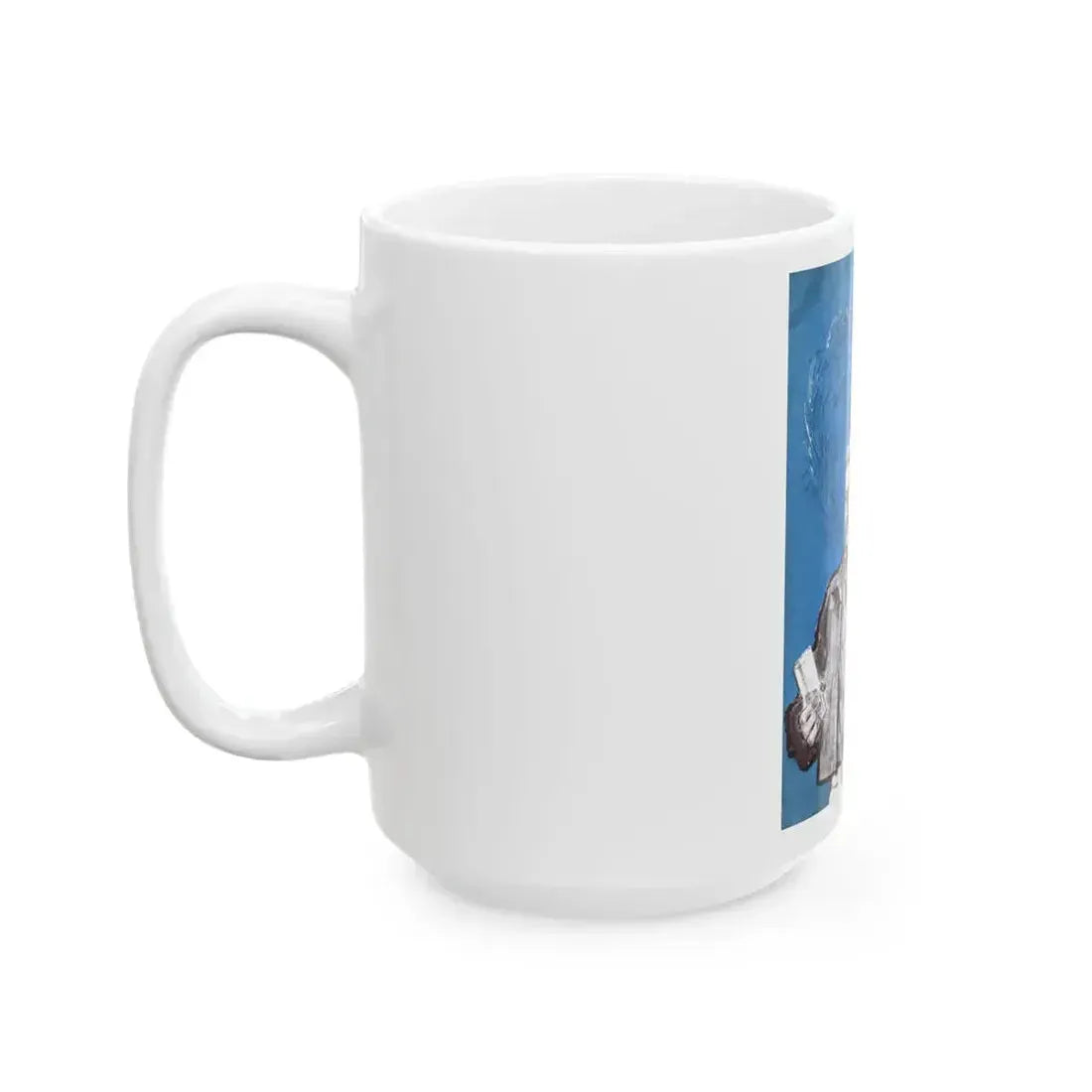 A Dark People Thing, Bluebook for Men, February 1961 - White Coffee Mug - Go Mug Yourself