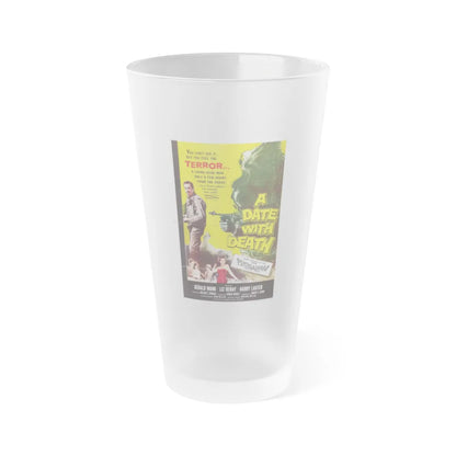 A DATE WITH DEATH 1959 Movie Poster - Frosted Pint Glass 16oz-16oz-Frosted-Go Mug Yourself