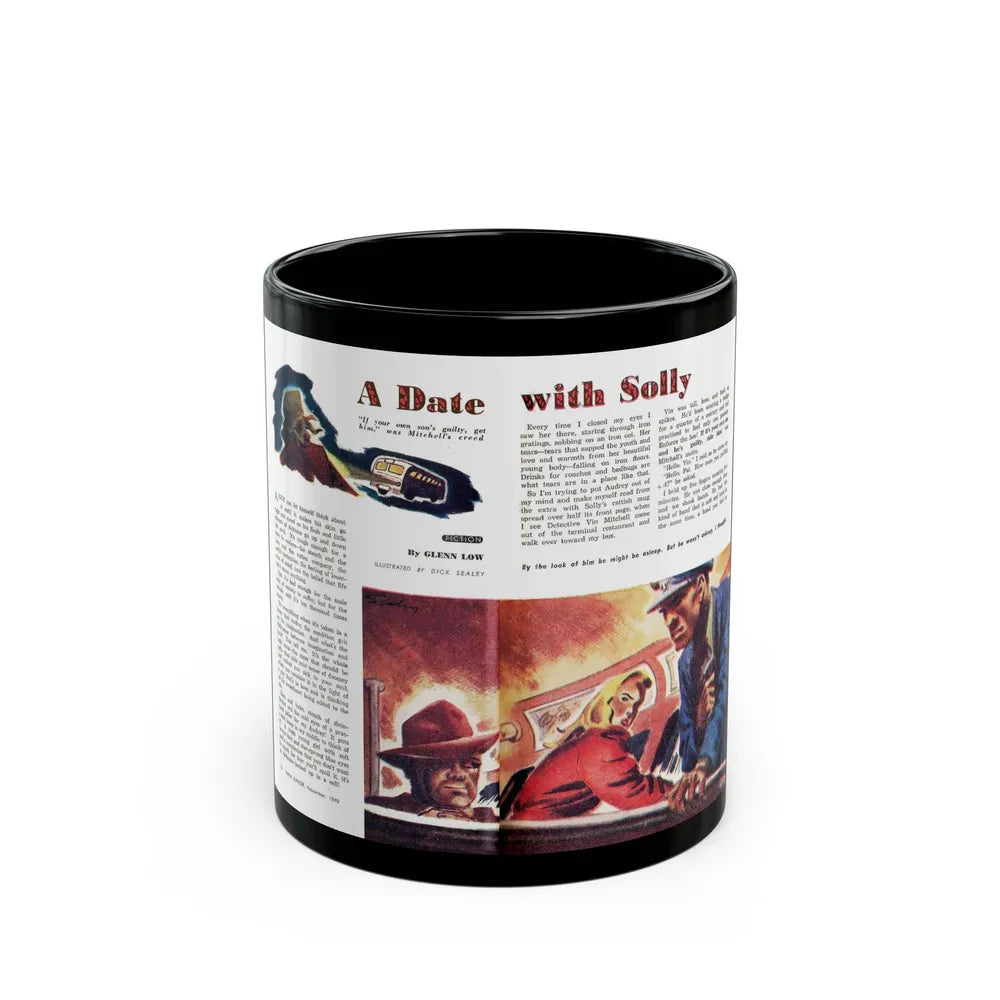 A Date with Solly, Man Junior, November 1949 - Black Coffee Mug-11oz-Go Mug Yourself