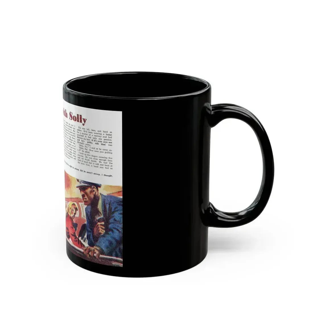 A Date with Solly, Man Junior, November 1949 - Black Coffee Mug - Go Mug Yourself