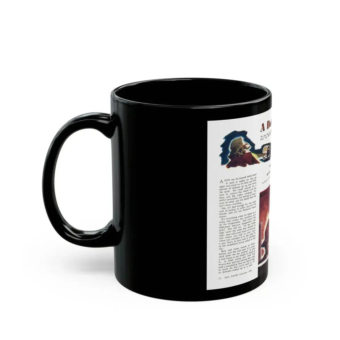 A Date with Solly, Man Junior, November 1949 - Black Coffee Mug - Go Mug Yourself