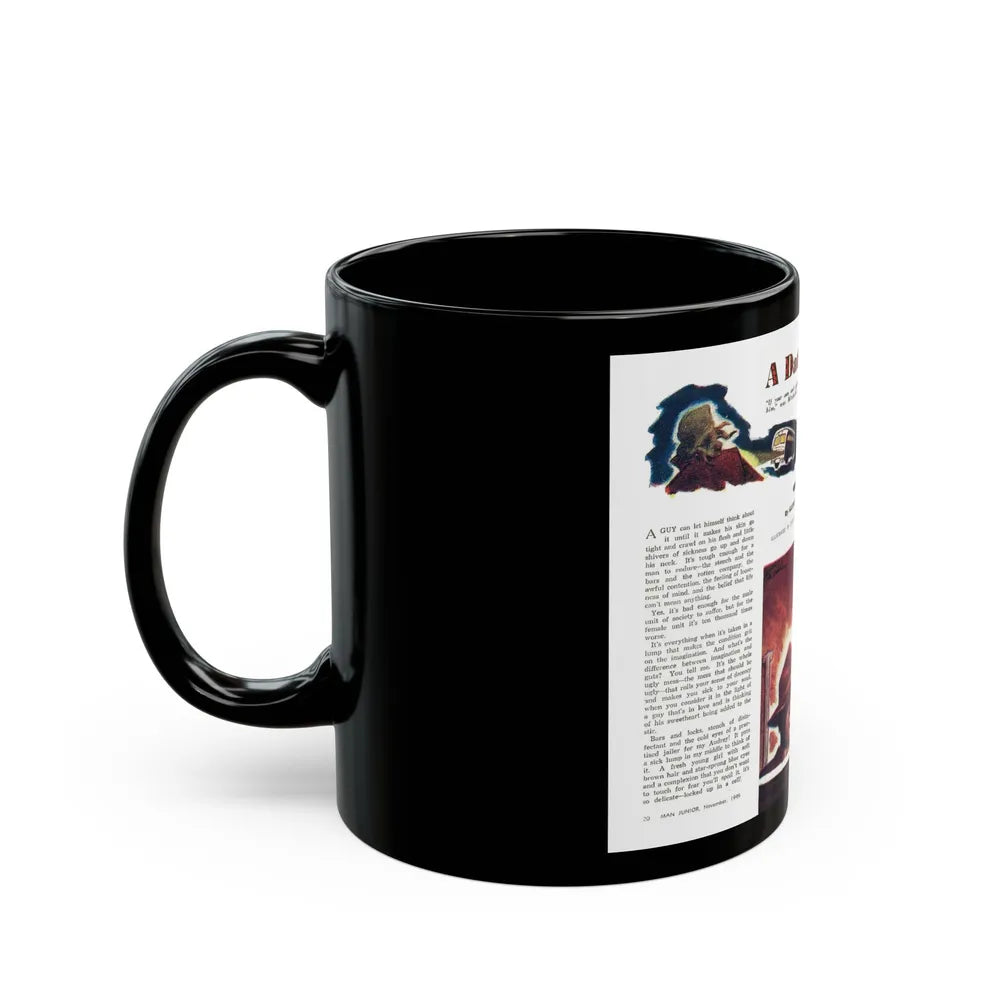 A Date with Solly, Man Junior, November 1949 - Black Coffee Mug-Go Mug Yourself