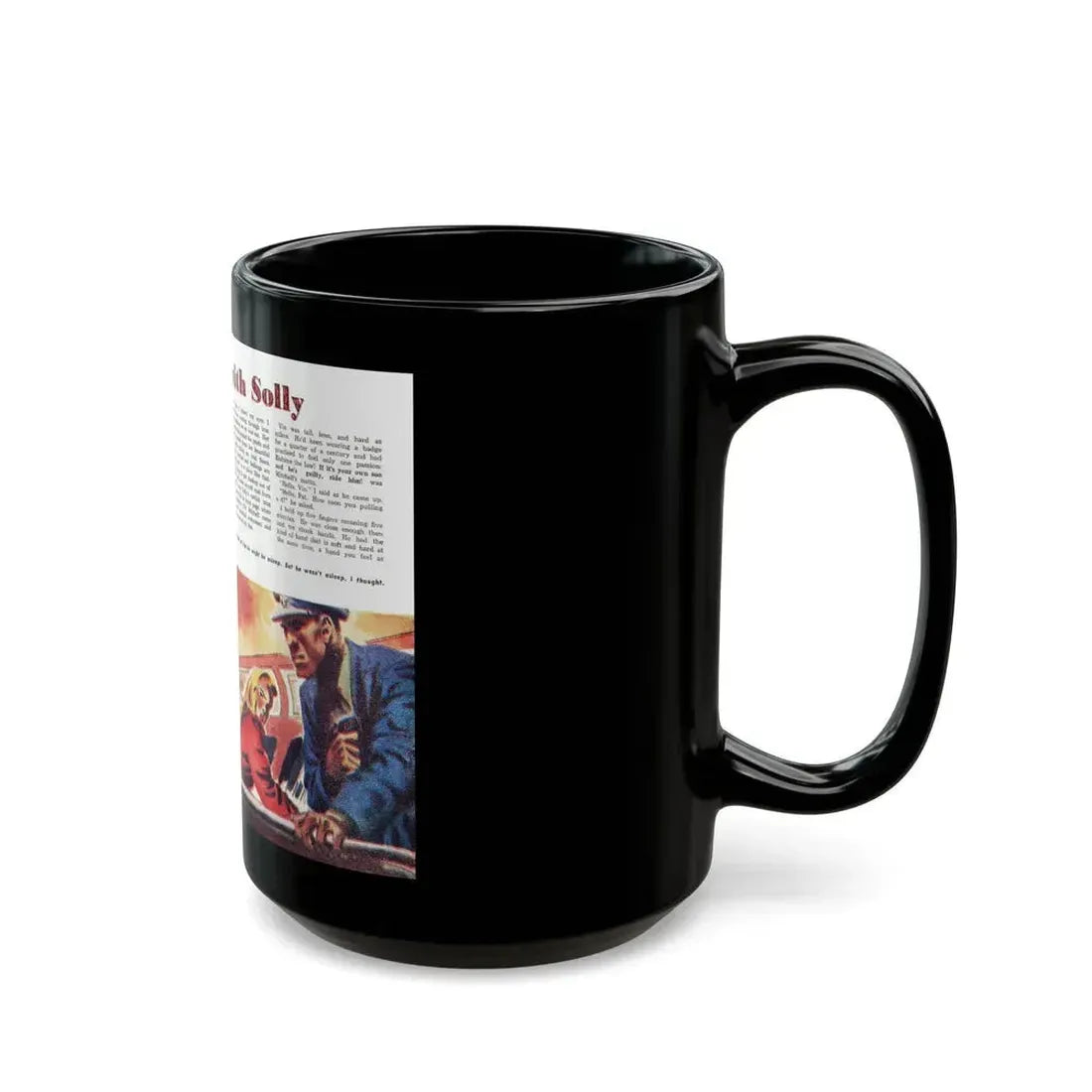 A Date with Solly, Man Junior, November 1949 - Black Coffee Mug - Go Mug Yourself