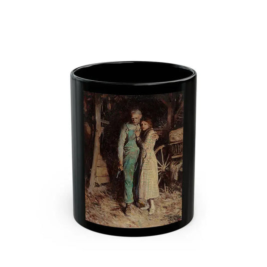 A Daughter's Rescue, The Saturday Evening Post story illustration, July 12, 1919 - Black Coffee Mug 11oz - Go Mug Yourself