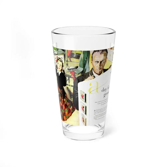 A Day for Growing Up, Today's Woman, January 1952 (Magazine Illustration) Pint Glass 16oz 16oz - Go Mug Yourself
