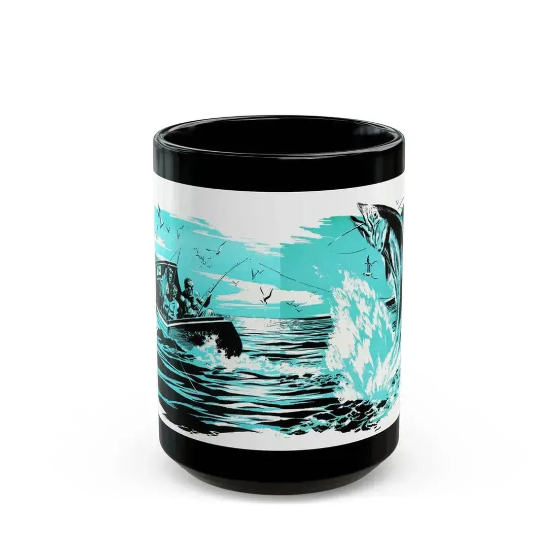 A Day in the Sun, Bluebook, February 1953 - Black Coffee Mug 15oz - Go Mug Yourself