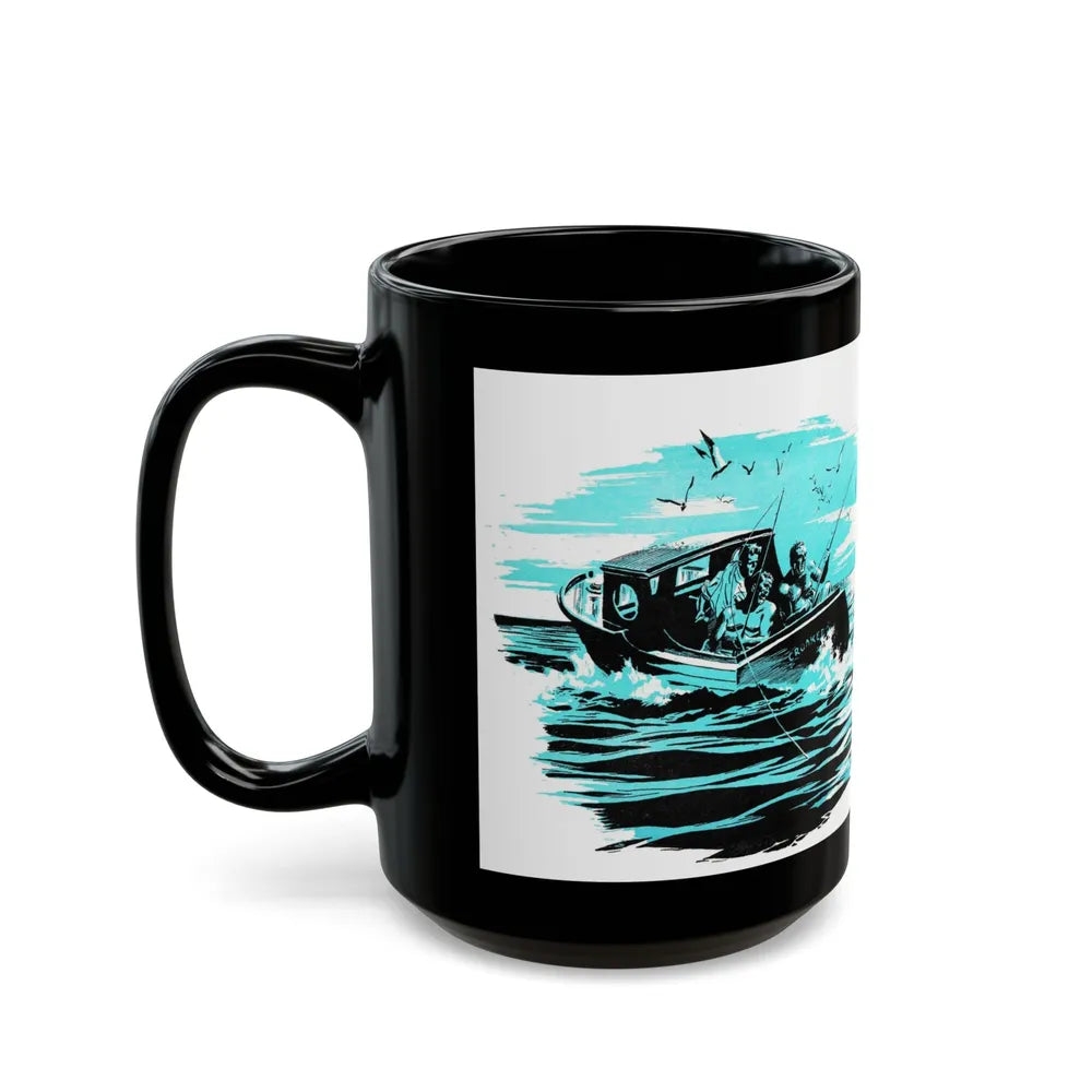 A Day in the Sun, Bluebook, February 1953 - Black Coffee Mug-Go Mug Yourself