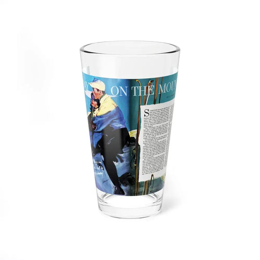 A Day On The Mountain, Woman's Day, March 1951 (Magazine Illustration) Pint Glass 16oz 16oz - Go Mug Yourself