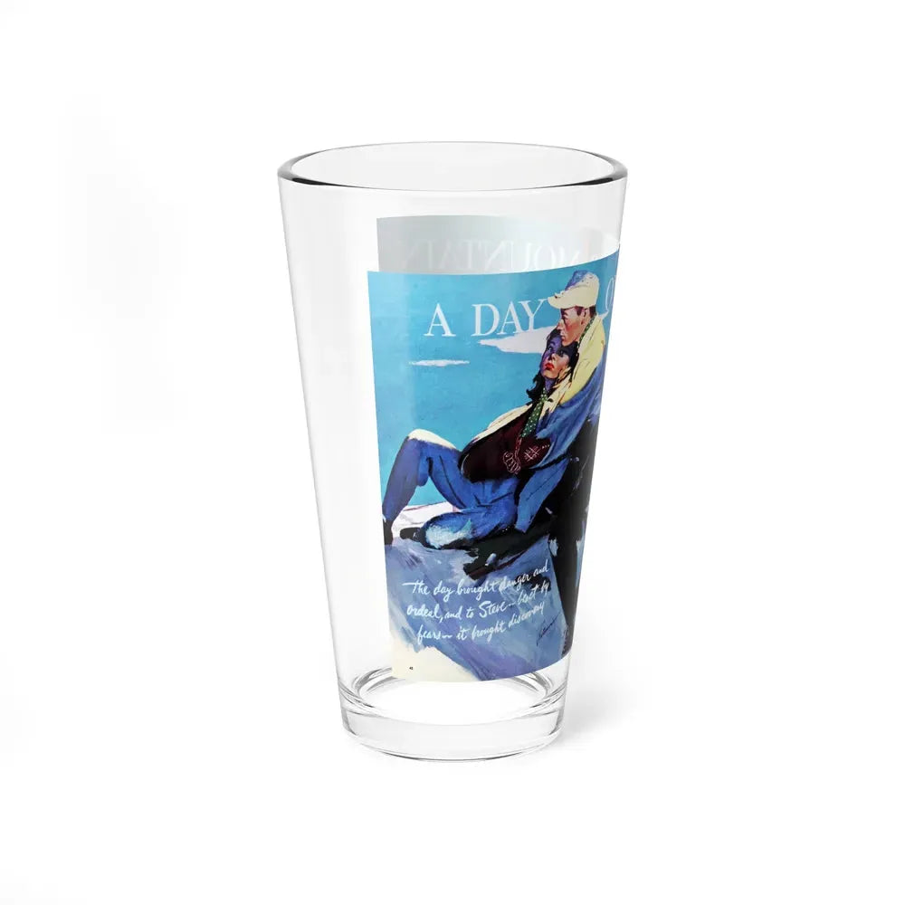 A Day On The Mountain, Woman's Day, March 1951 (Magazine Illustration) Pint Glass 16oz - Go Mug Yourself