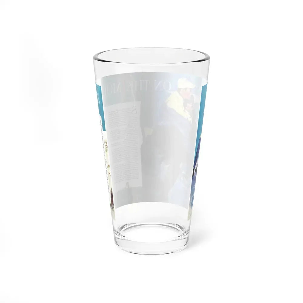 A Day On The Mountain, Woman's Day, March 1951 (Magazine Illustration) Pint Glass 16oz - Go Mug Yourself