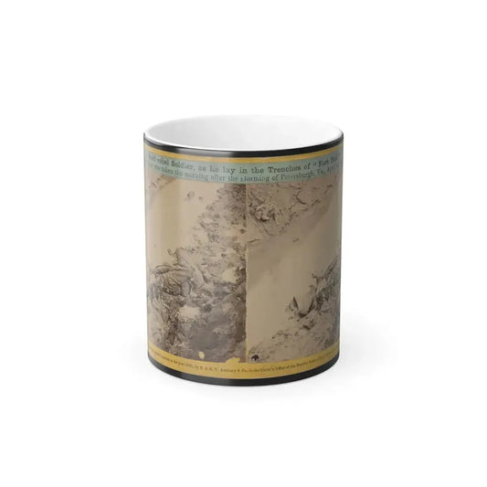 A Dead Rebel Soldier, as He Lay in the Trenches of  Fort Hell  001 (U.S. Civil War) Color Changing Coffee Mug 11oz Default Title 11oz - Go Mug Yourself