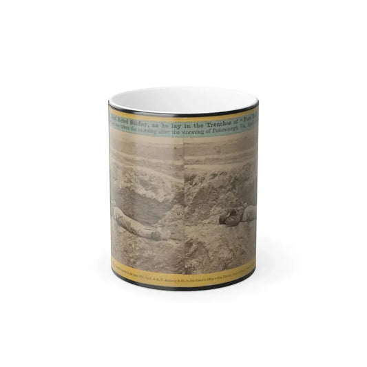 A Dead Rebel Soldier, as He Lay in the Trenches of  Fort Hell (U.S. Civil War) Color Changing Coffee Mug 11oz Default Title 11oz - Go Mug Yourself