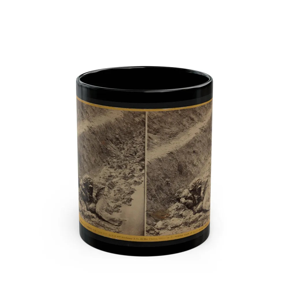 A Dead Rebel Soldier, As He Lay In The Trenches Of Fort Mahone, Called By The Soldiers, Fort Damnation ... (U.S. Civil War) Black Coffee Mug-11oz-Go Mug Yourself