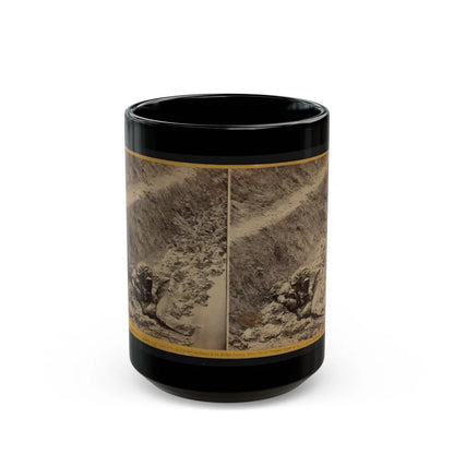 A Dead Rebel Soldier, As He Lay In The Trenches Of Fort Mahone, Called By The Soldiers, Fort Damnation ... (U.S. Civil War) Black Coffee Mug-15oz-Go Mug Yourself