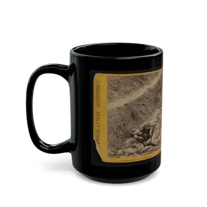 A Dead Rebel Soldier, As He Lay In The Trenches Of Fort Mahone, Called By The Soldiers, Fort Damnation ... (U.S. Civil War) Black Coffee Mug-Go Mug Yourself