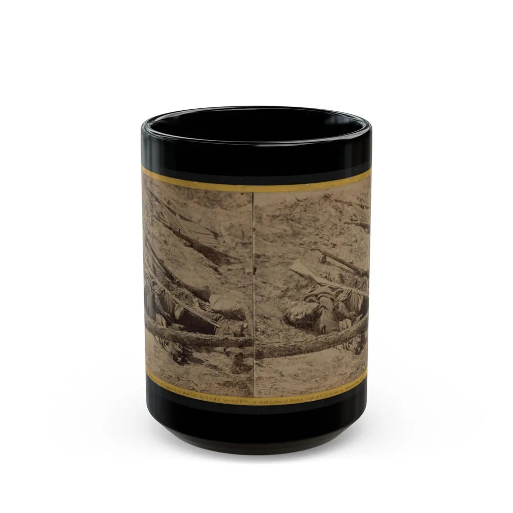 A Dead Rebel Soldier, As He Lay In The Trenches Of Fort Mahone, Called By The Soldiers Fort Damnation (U.S. Civil War) Black Coffee Mug-15oz-Go Mug Yourself