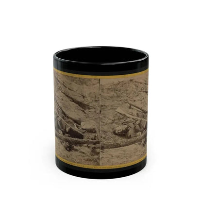 A Dead Rebel Soldier, As He Lay In The Trenches Of Fort Mahone, Called By The Soldiers  Fort Damnation (U.S. Civil War) Black Coffee Mug 11oz - Go Mug Yourself