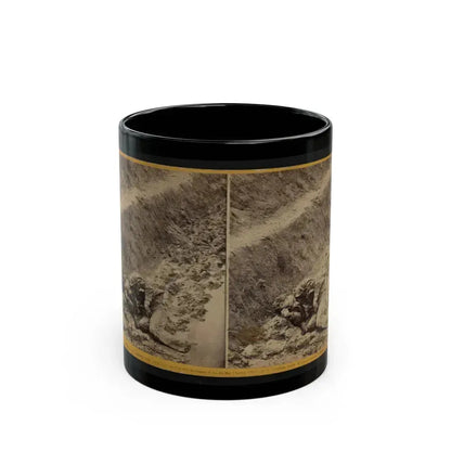 A Dead Rebel Soldier, As He Lay In The Trenches Of Fort Mahone, Called By The Soldiers,  Fort Damnation  ... (U.S. Civil War) Black Coffee Mug 11oz - Go Mug Yourself