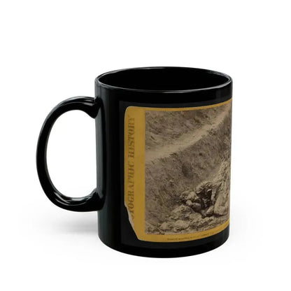 A Dead Rebel Soldier, As He Lay In The Trenches Of Fort Mahone, Called By The Soldiers,  Fort Damnation  ... (U.S. Civil War) Black Coffee Mug - Go Mug Yourself
