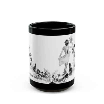 A Delicate Sublect, Calling All Girls, June 1948 - Black Coffee Mug-15oz-Go Mug Yourself