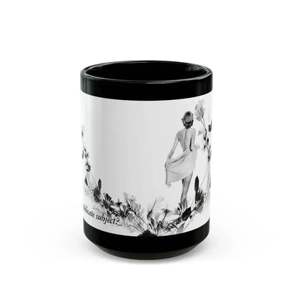 A Delicate Sublect, Calling All Girls, June 1948 - Black Coffee Mug 15oz - Go Mug Yourself