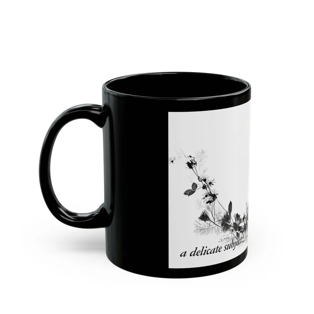 A Delicate Sublect, Calling All Girls, June 1948 - Black Coffee Mug-Go Mug Yourself