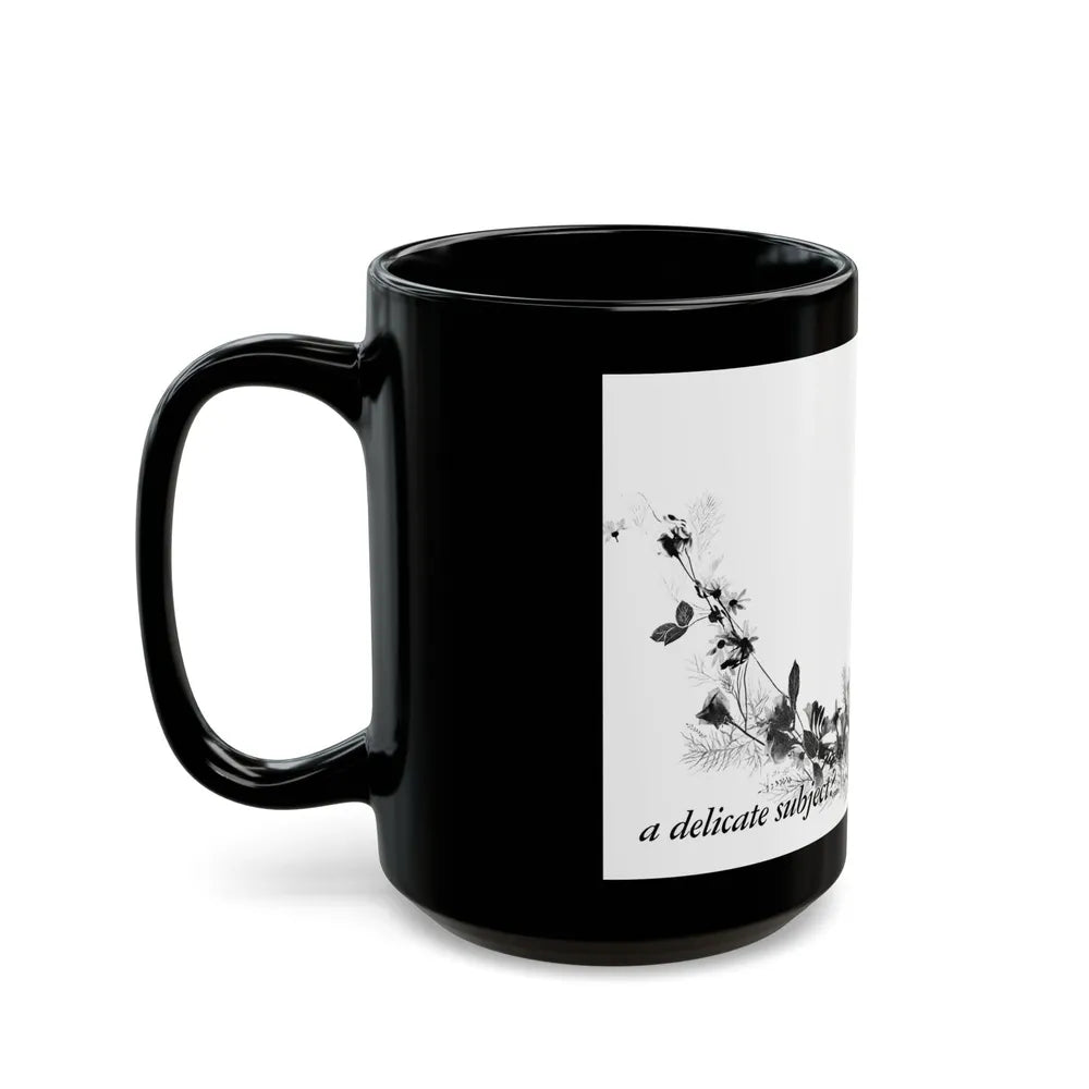 A Delicate Sublect, Calling All Girls, June 1948 - Black Coffee Mug-Go Mug Yourself